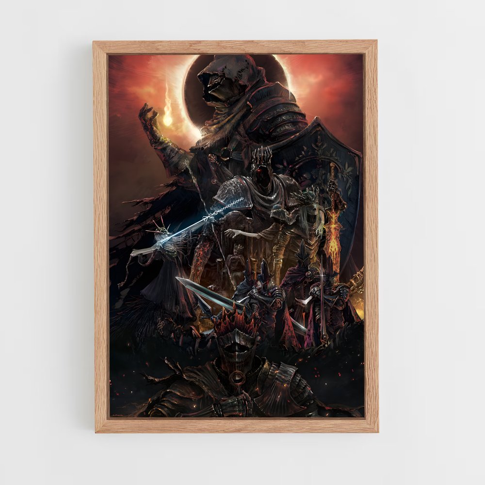 Poster L'Élu des Ténèbres – affiche Dark souls (vue 4)